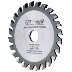 CMT 288.120.24H1 Conical front zipper saw blade 120 x 20 x 24T