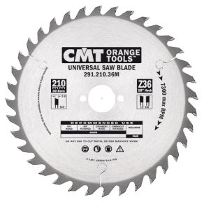 CMT 291.125.20H HM saw blade for cutting-off/shooting 125 x 20T