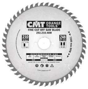 CMT 292.210.48M HM saw blade fine tooth 210 x 30 x 48T