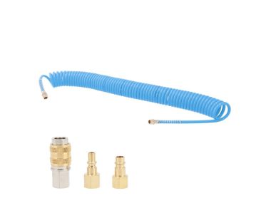 Airpress 4304235 Spiral hose 10 bar 1/4" 7.5 m 5 x 8 mm incl. connections