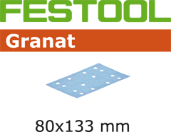 Festool Accessoires 497128 Schuurstroken Granat STF 80x133 P80 GR/10