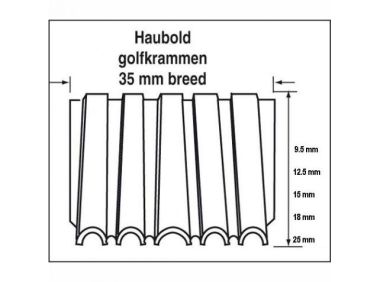 Haubold Fasteners 504360 Corrugated WN25 - 12,5 mm Blank 14.000 pieces