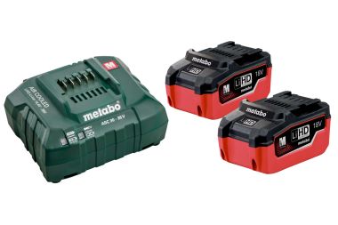 Metabo Accessories 685122000 Battery Pack 2 x 18V LiHD 5.5Ah + 1 x Charger ASC 145