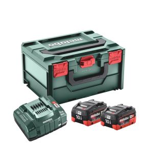 Metabo Accessories 685142000 Battery Pack 2 x 18V LiHD 10.0Ah + 1 x Charger ASC 145 in MetaBox