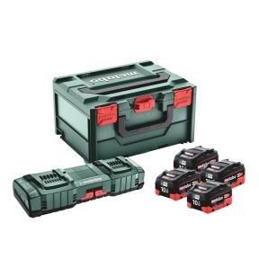 Metabo Accessories 685143000 Battery Pack 4 x 18V LiHD 10.0Ah + Charger ASC 145 DUO in MetaBox