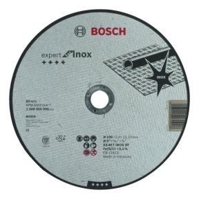Bosch Professional Accessories 2608600096 Cut-off wheel Expert for Inox AS 46 T INOX BF, 230 mm, 2.0 mm