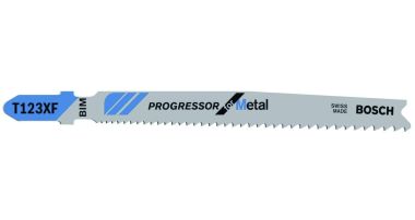 Bosch Professional Accessories 2608638473 T123XF Jigsaw blades T - Shank Per 5 Metal Progressor