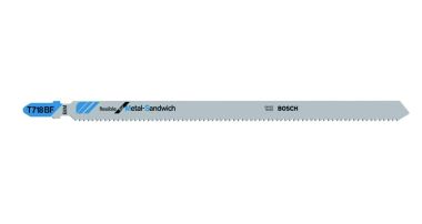 Bosch Professional Accessories 2608636335 T718BF BIM Jigsaw blades T - Shank Per 3 Metal-Sandwich