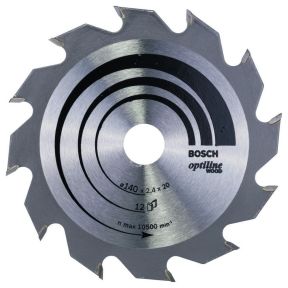Bosch Professional Accessories 2608641168 Circular saw blade 140 x 20 x 12T Optiline Wood