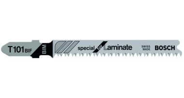 Bosch Professional Accessories 2608636431 T101BIF Jigsaw blades T - Shank Per 5 Laminate