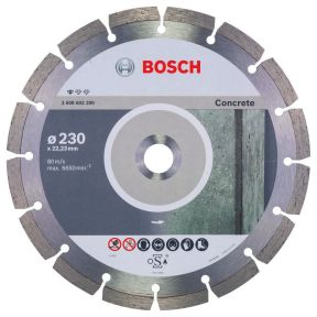 Bosch Professional Accessories 2608602200 Diamond Cut-off wheel Standard for Concrete 230 x 22,23 x 2,3 x 10 mm