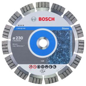 Bosch Professional Accessories 2608602645 Diamond Cut-off wheel Best for Stone 230 x 22,23 x 2,4 x 15 mm