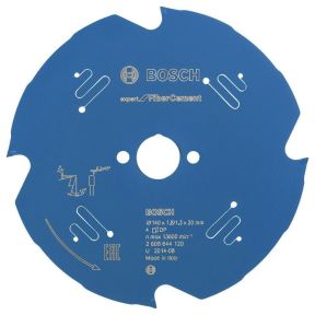 Bosch Professional Accessories 2608644120 Carbide Circular Saw Blade Fibre Cement Expert 140 x 20 x 4T