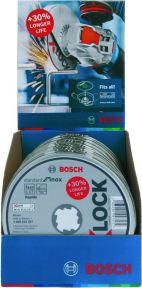 Bosch Professional Accessories 2608619267 X-LOCK Grinding Discs Standard For Inox 125x1x22.23 10 pieces in can