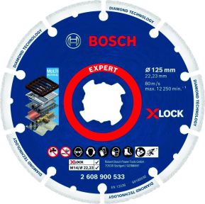 Bosch Professional Accessories 2608900533 X-LOCK diamond metal disc 125 x 22.23 mm