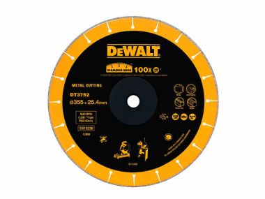 DT3752-QZ Diamond saw blade 355 x 25.4 mm for metal cutters