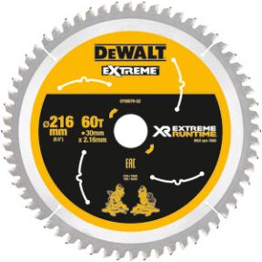 DeWalt Accessories DT99573-QZ XR Circular saw blade, 250 x 30 x 60T, CSB