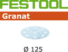 Festool Accessoires 497182 Schuurschijven Granat STF D125/90 P1500 GR/50