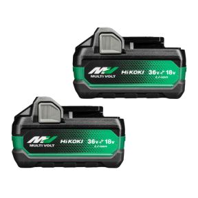 HiKOKI Accessories 380205 Twin Pack 2 x BSL36A18X Multivolt Battery 36V 2.5Ah/ 18V 5.0Ah Li-Ion