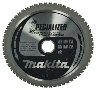 Makita Accessories B-47058 B-47173 Saw blade 150x20x60 for cutting stainless steel, steel