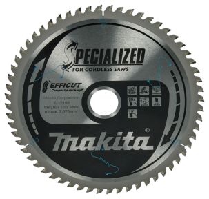 Makita Accessories E-12192 Miter saw blade WPC Efficut 216x30x2.0 60T 8g