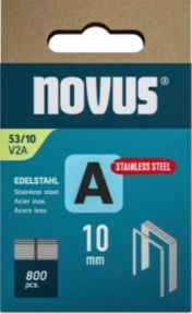 Novus 042-0779 Staple with fine thread A 53/10 mm V2A stainless steel (800 pieces)