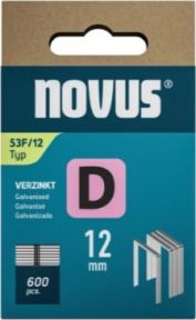 Novus 042-0791 Staple with flat wire D 53F/12mm (600 pieces)