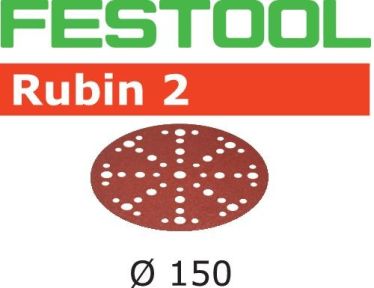 Festool Accessories 575188 Rubin 2 Sanding Discs STF D150/48 P80 RU2/50
