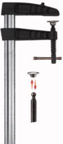TGK150K Heavy duty malleable cast iron screw clamp 1500/120