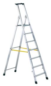 Zarges 42455 Z300 Step ladder with Treads, one side openable 5 Treads incl. platform