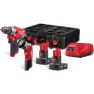 Milwaukee 4933478824 M12 FPP2AW-402P Powerpack M12FPD Impact Drill + M12 TLED Led + Lamp 12V 4.0Ah - 1