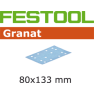 Festool Accessoires 497122 Schuurstroken Granat STF 80x133 P180 GR/100 - 1