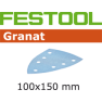 Festool Accessoires 497143 Schuurbladen Granat STF DELTA/7 P320 GR/100 - 1