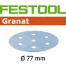 Festool Accessoires 497406 Granat Schuurschijven STF D77/6 P120 GR/50 - 1