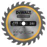 DeWalt Accessories DT20420-QZ Circular saw blade 115 x 9.5 x 24T - 1
