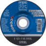 Pferd 62212626 Grinding wheel E 125x7.2x22.23 mm performance line SG STEEL for steel - 1