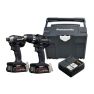 Panasonic EYC231PN2G Combo set Cordless Drill EY74A3 and Impact Wrench EY76A1 18 Volts 3.0 Ah Li-ion in systainer - 1