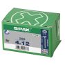 SPAX 1081010400123 Universal screw, 4 x 12 mm, 200 pieces, Solid thread, Countersunk head, Phillips Z2, 4CUT, WIROX - 2