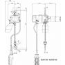 Rema 0513101-4 ALHV01/100/4M Elephant 230 V electric chain hoist var. speed 4.0 mtr 100 kg 513101 - 1