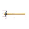 Beta 013760130 1376X 300 Claw hammers with square striking face, magnets and nail holder wooden handle - 1