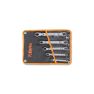 Beta 001870050 187/B5 5-piece set of opening 12-headed ring spanners in case. Ideal for pipe work - 4