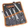 Beta 001950266 195P/B5 5-piece set of ratchet spanners 12-sided with 15° bent ends (art. 195P) in case - 1
