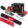 Milwaukee M18FPS55-552PSET 18V 5.5Ah Li-ion cordless saw + 2 x 1400mm guide rail + Clamps + Bag in PACKOUT™ toolbox - 5