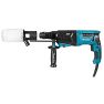Makita HR2631FTX4 Combination hammer with replaceable head, extraction set and 5-piece drill chisel set in black aluminium case - 3