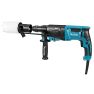 Makita HR2631FTX4 Combination hammer with replaceable head, extraction set and 5-piece drill chisel set in black aluminium case - 2