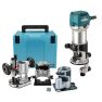 Makita RT0702CX3J edge router with various feet in Mbox - 1