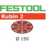 Festool Accessories 575188 Rubin 2 Sanding Discs STF D150/48 P80 RU2/50 - 1