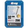 Kreg SML-C125-250-INT Pocket-Hole screws 32 mm Galvanized Maxi-Loc coarse thread 250 pcs. - 2