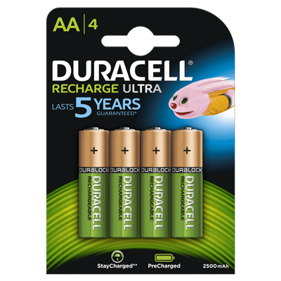 Duracell D057043 Rechargeable batteries Ultra Precharged AA 4pcs