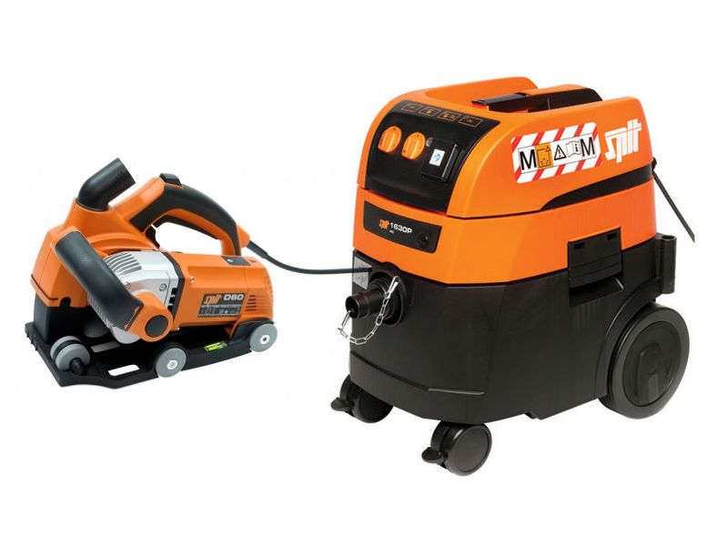 Spit 811223D D60 Wall cutter AC1630 P-M Vacuum cleaner + 2 diamond blades